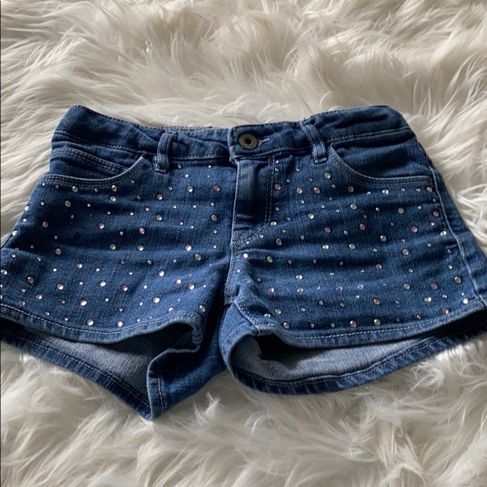 Pink & Silver Rhinestone shorts✨🐱